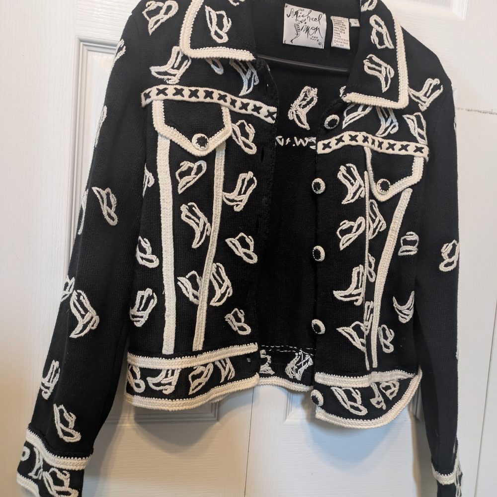 Michael Simon Black and White Jacket